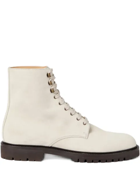 Brunello Cucinelli lace-up suede boots