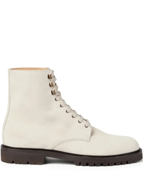 Brunello Cucinelli lace-up suede boots