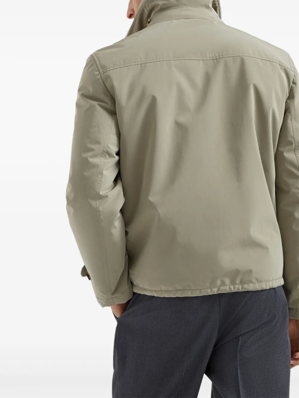 Brunello Cucinelli Jack met knoopsluiting Groen
