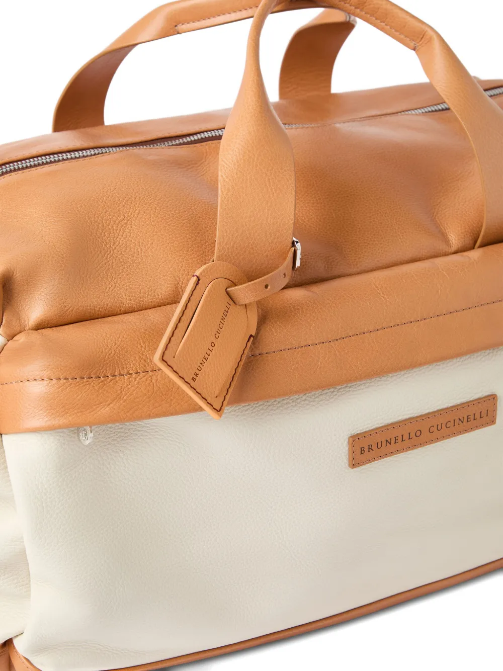 Brunello Cucinelli Leren reistas Beige