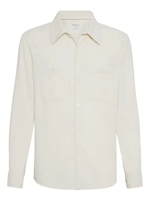 Brunello Cucinelli pocket cotton shirt