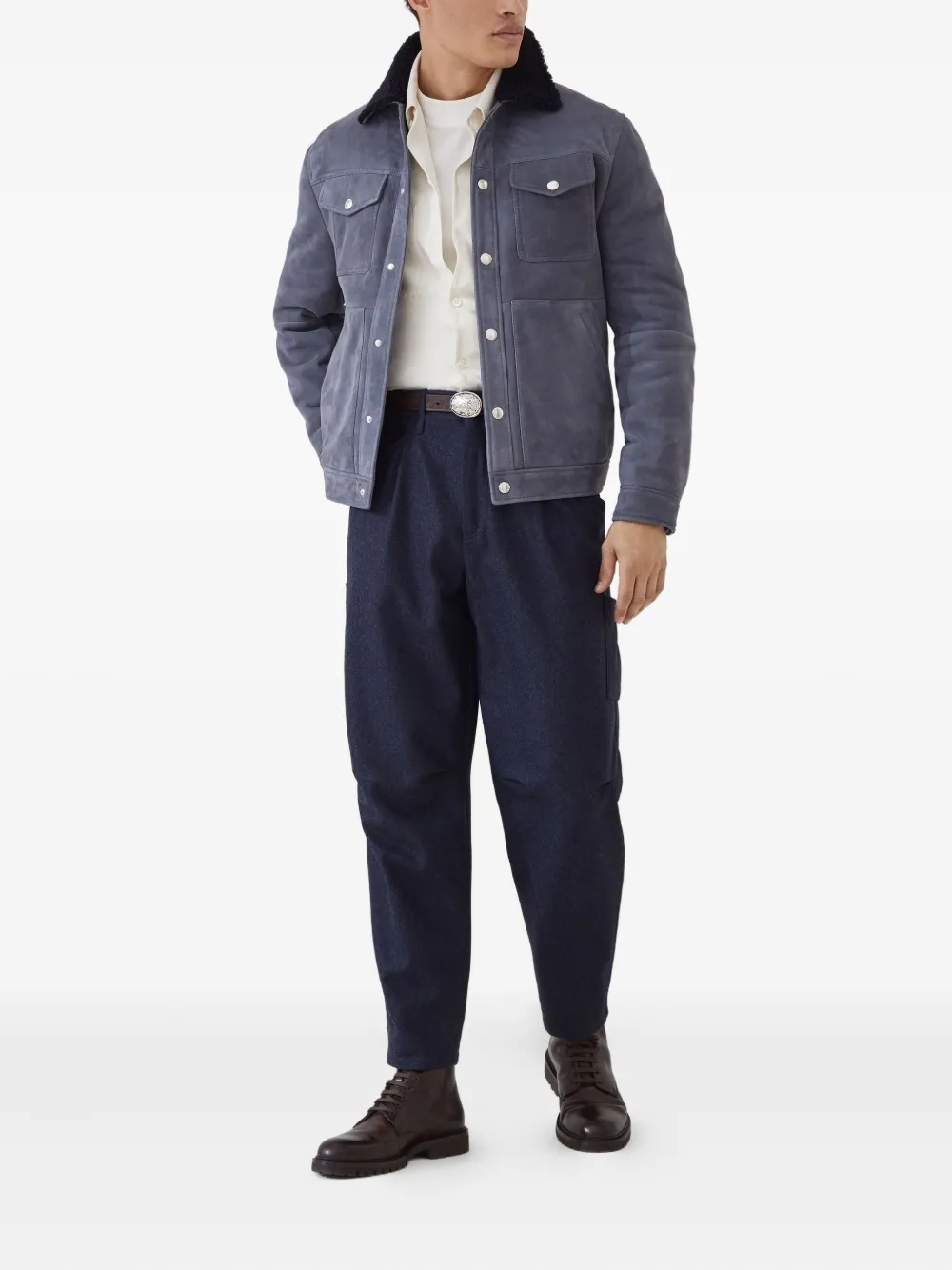 Brunello Cucinelli Overhemd met zak Beige