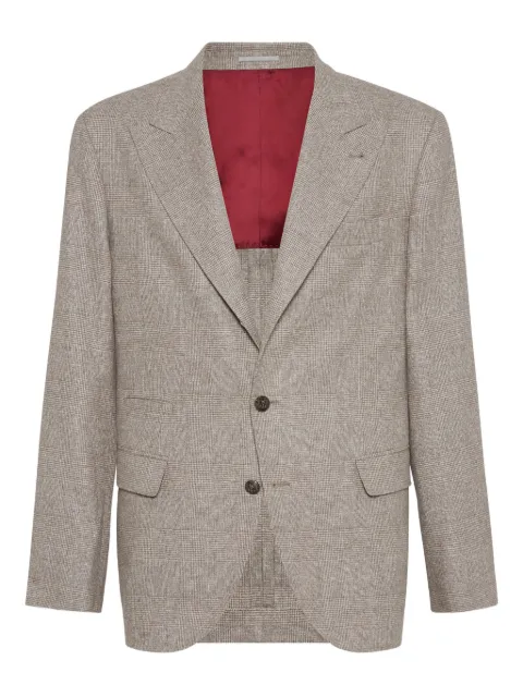 Brunello Cucinelli prince wales-pattern blazer