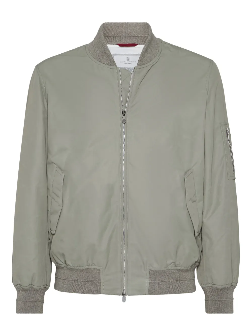 Brunello Cucinelli zip-fastening bomber jacket Groen