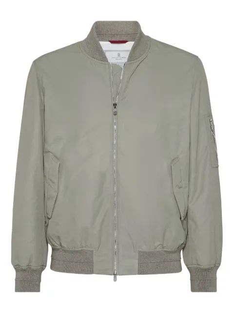 Brunello Cucinelli zip-fastening bomber jacket