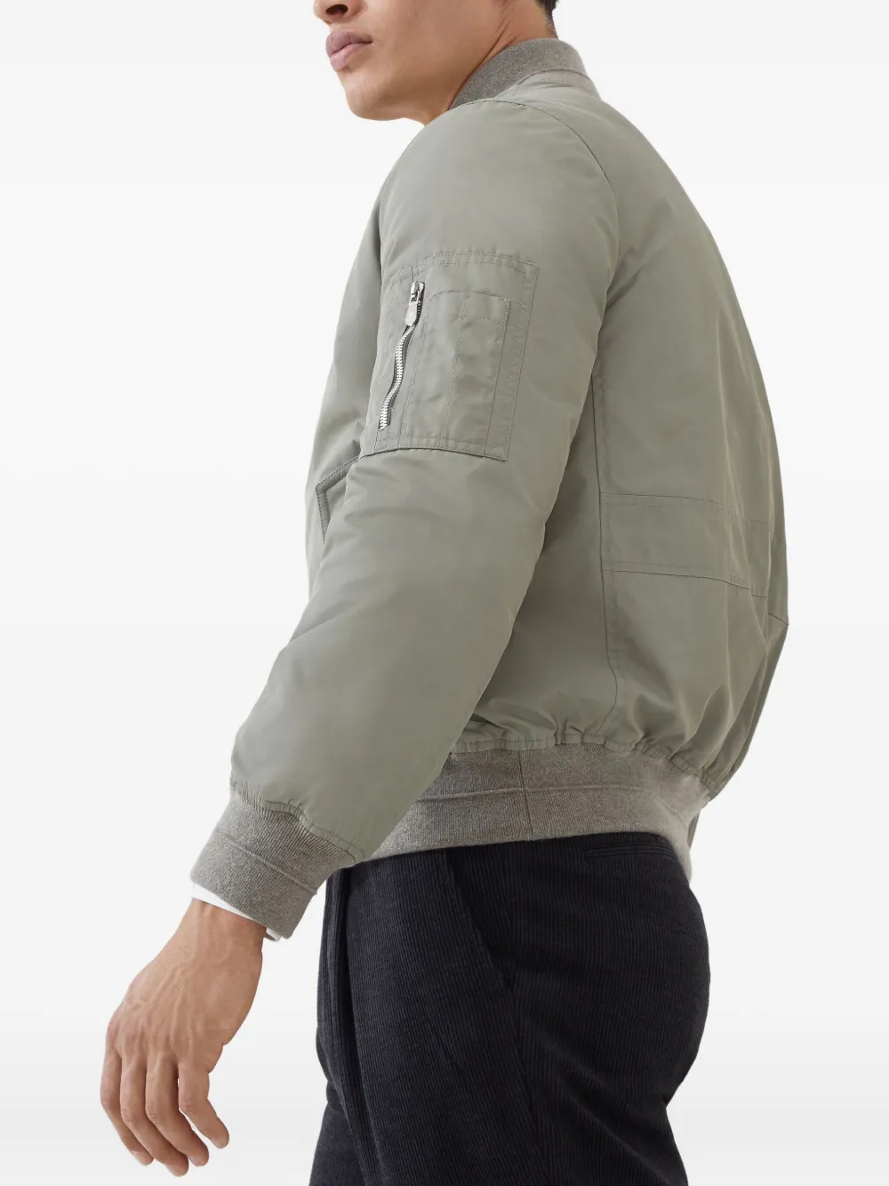 Brunello Cucinelli zip-fastening bomber jacket Groen