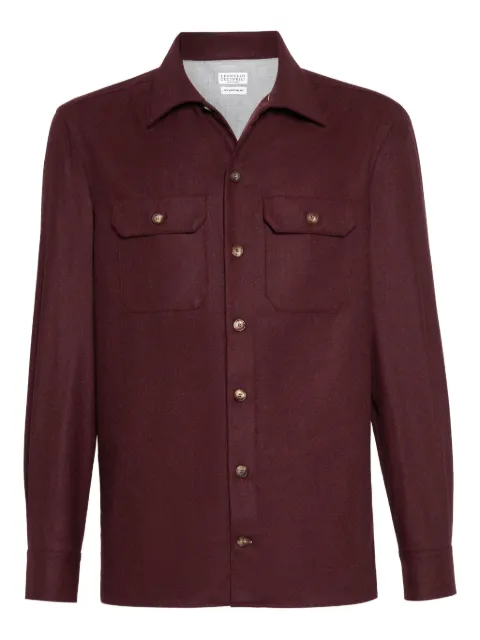 Brunello Cucinelli flannel pocket shirt
