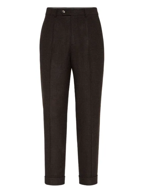 Pantalon à design plissé - Brunello Cucinelli - Modalova