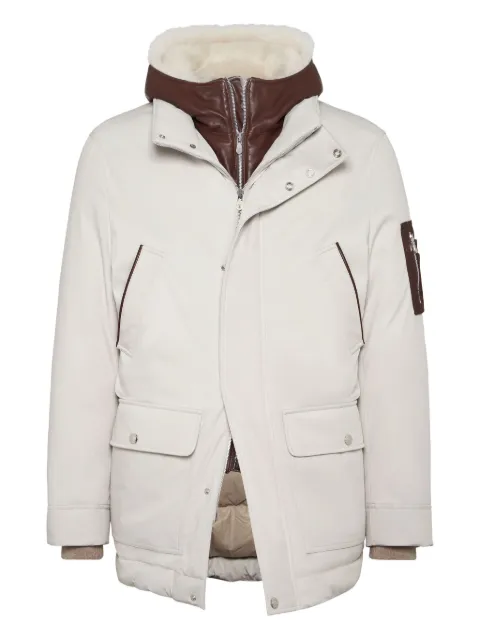 Brunello Cucinelli double closure padded jacket