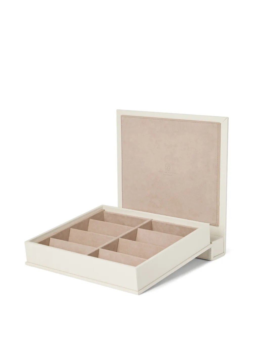 Brunello Cucinelli Debossed-logo Jewellery Box In Neutral