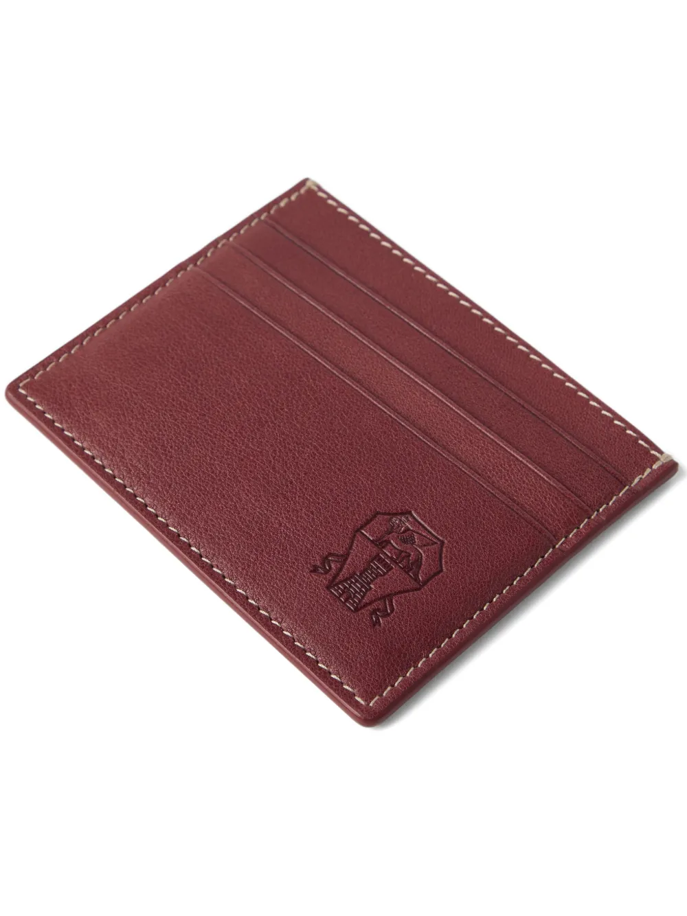 Brunello Cucinelli Pasjeshouder met logo-reliëf Rood