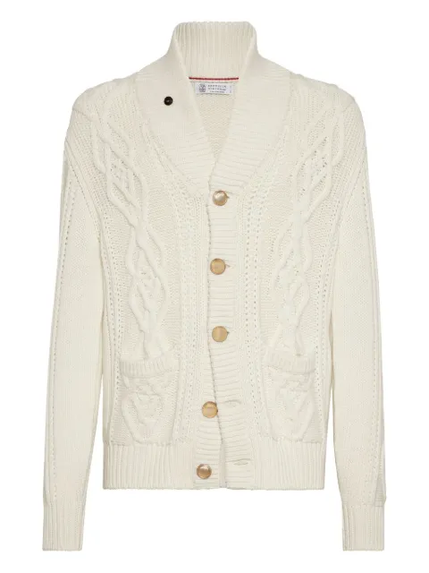 Brunello Cucinelli cable-knit cardigan
