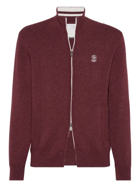 Brunello Cucinelli high-neck zip-up cardigan