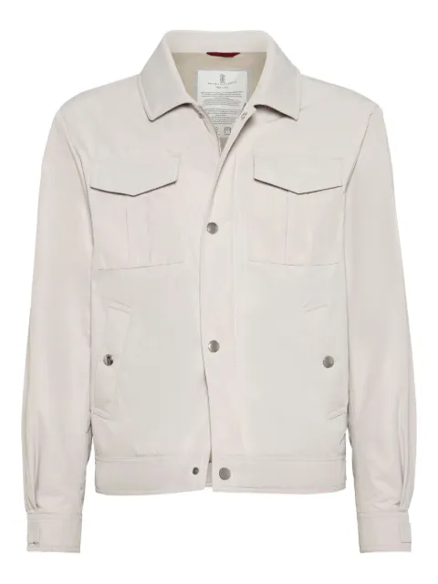 Brunello Cucinelli padded flap-pocket jacket