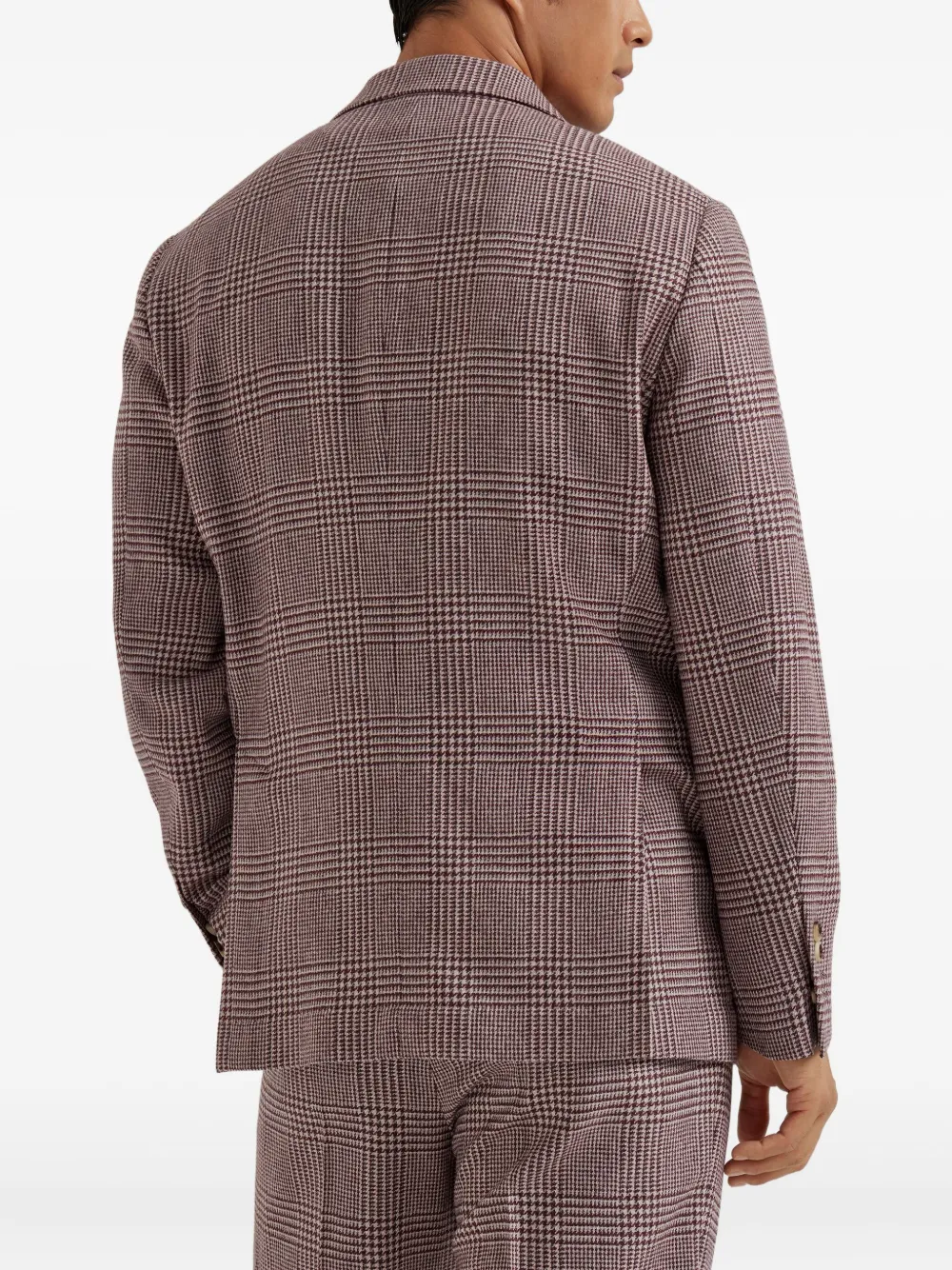 Brunello Cucinelli Geruite blazer Rood