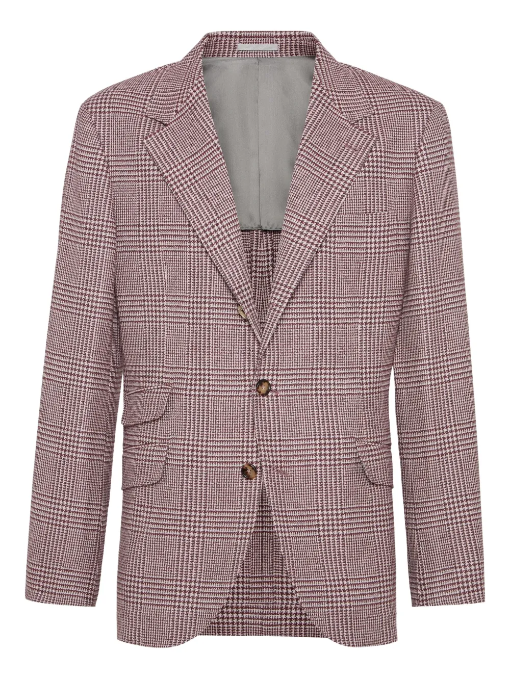 Brunello Cucinelli Geruite blazer Rood