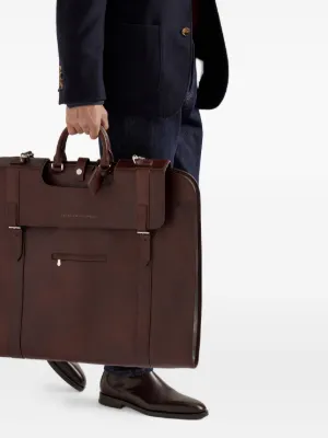 新品同様　ブルネロクチネリ　キャメル　ボストン Brunello Cucinelli（ブルネロクチネリ）ボストンバッグ - FARFETCH