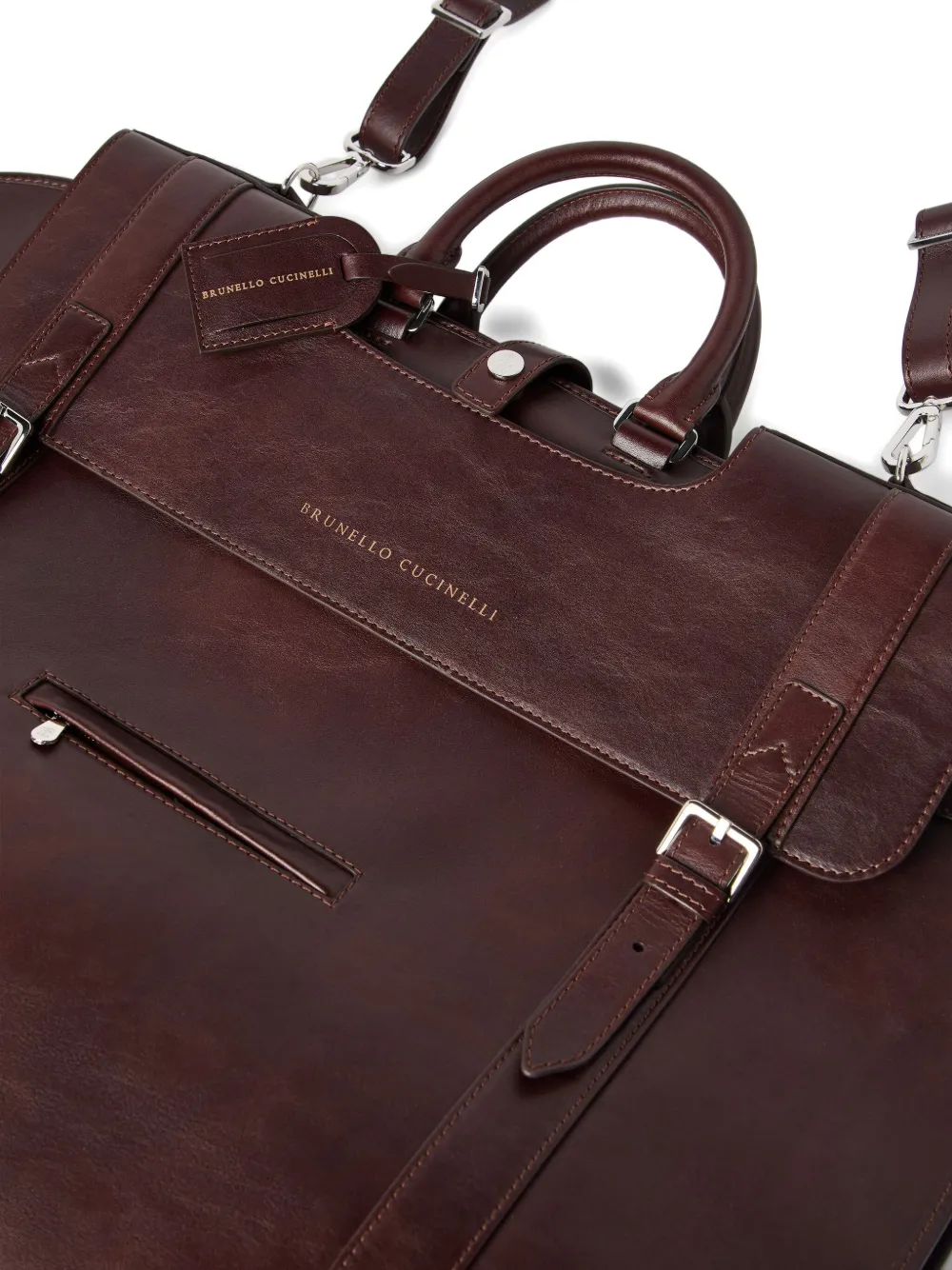 Brunello Cucinelli Leren pasjeshouder Rood