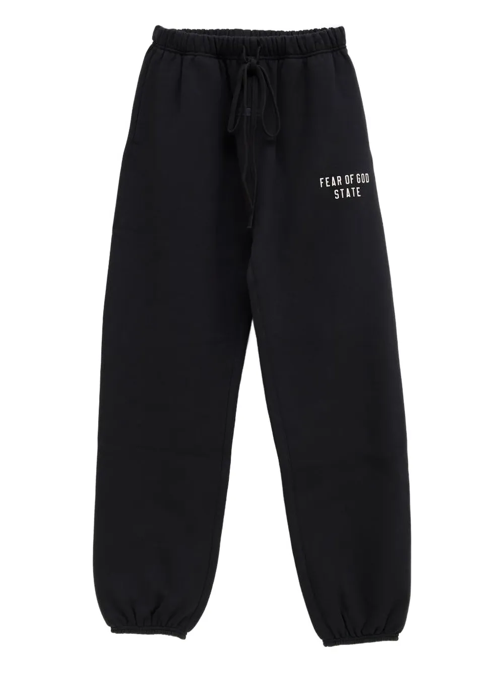 Essentials Drawstring-cuffed Track Pants In Black