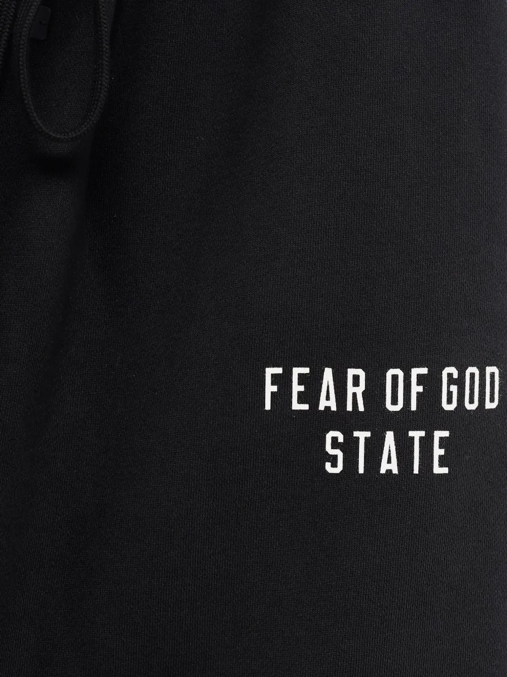 Essentials Drawstring-cuffed Track Pants In Black