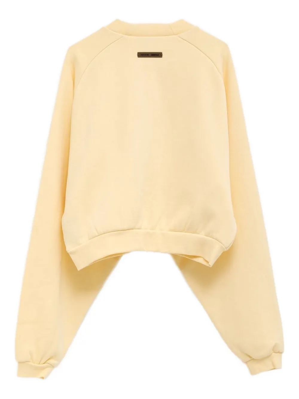 Essentials Embroidered Raglan-sleeves Sweatshirt In Yellow
