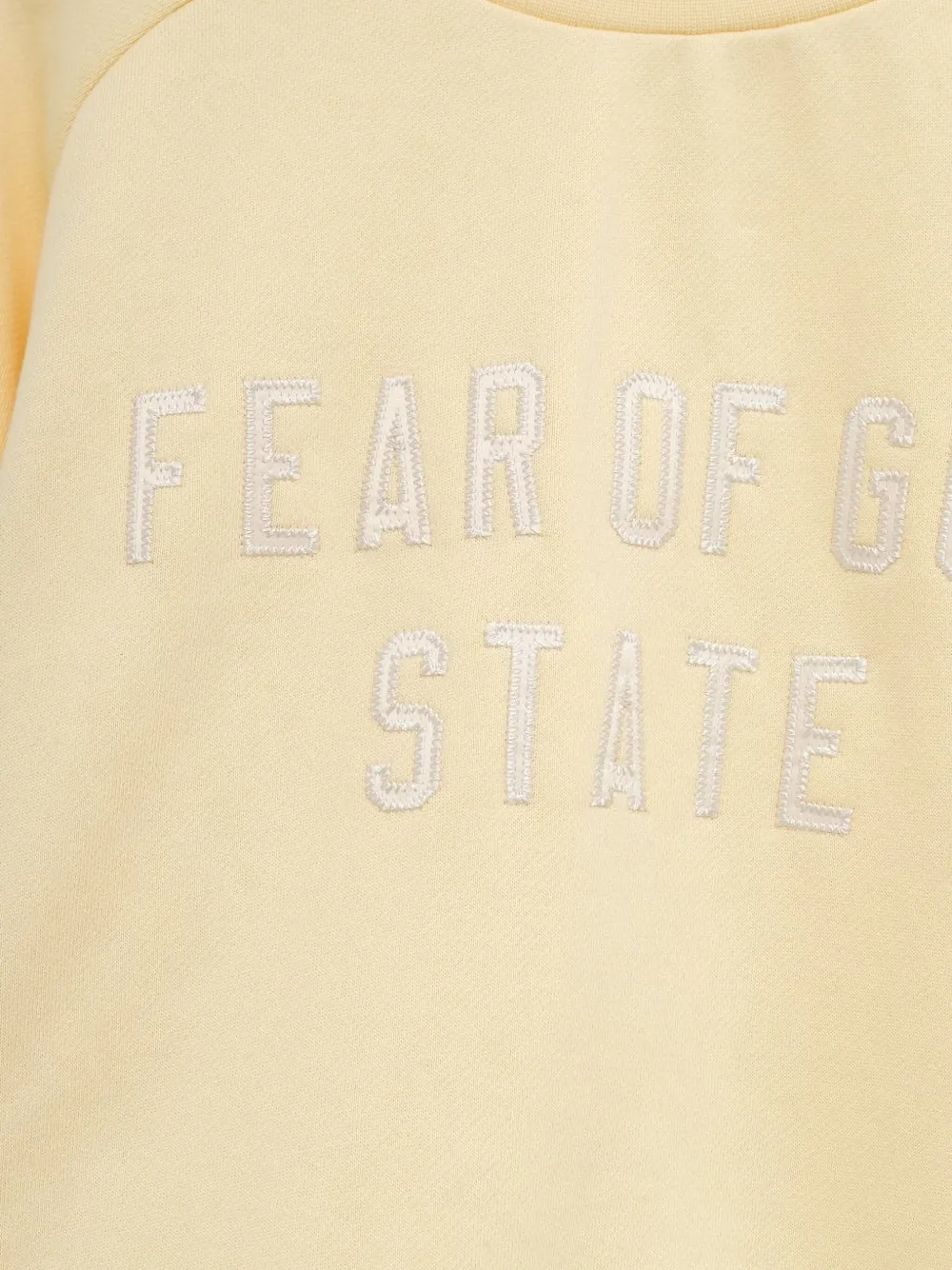 Essentials Embroidered Raglan-sleeves Sweatshirt In Yellow