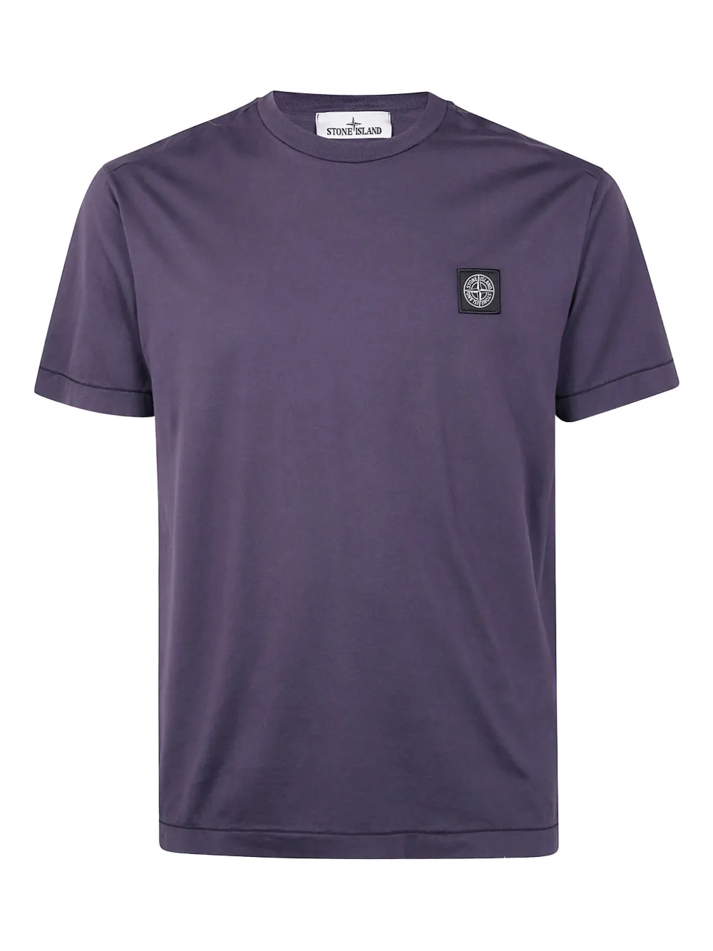 Stone Island 2100027 logo-patch cotton T-shirt - ブルー Stone Island 2100027 logo-patch cotton T-shirt - ブルー