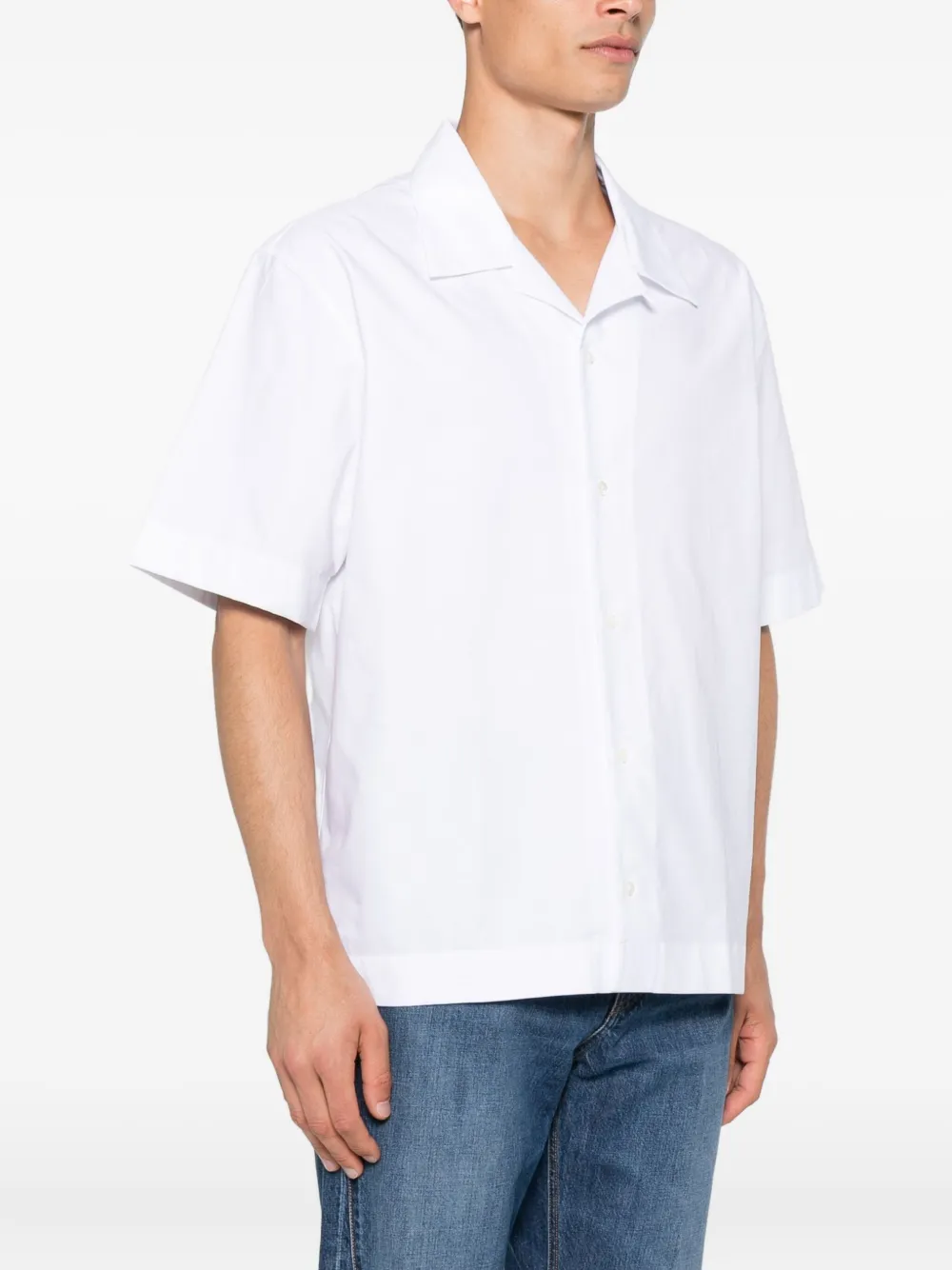 Givenchy Katoenen overhemd met reverskraag Wit