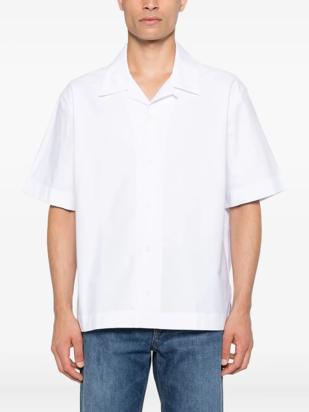 Givenchy Katoenen overhemd met reverskraag Wit