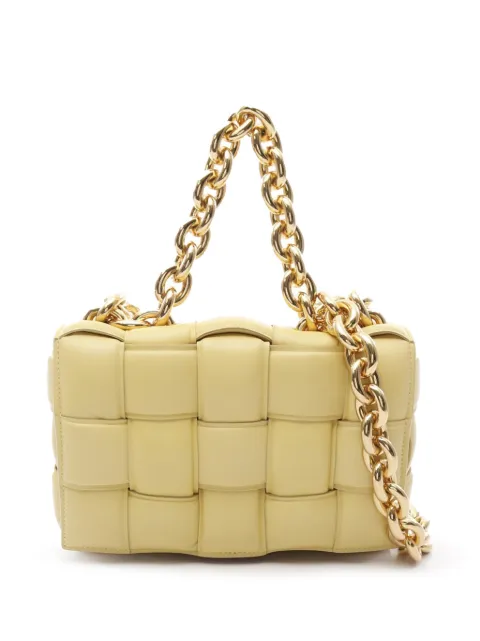 Bottega Veneta Pre-Owned 2012-2025 Nappa Intrecciato Padded Chain Cassette satchel
