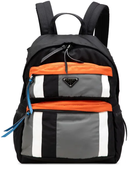 Prada Pre-Owned Zaino in tessuto con applicazione 2013-2025
