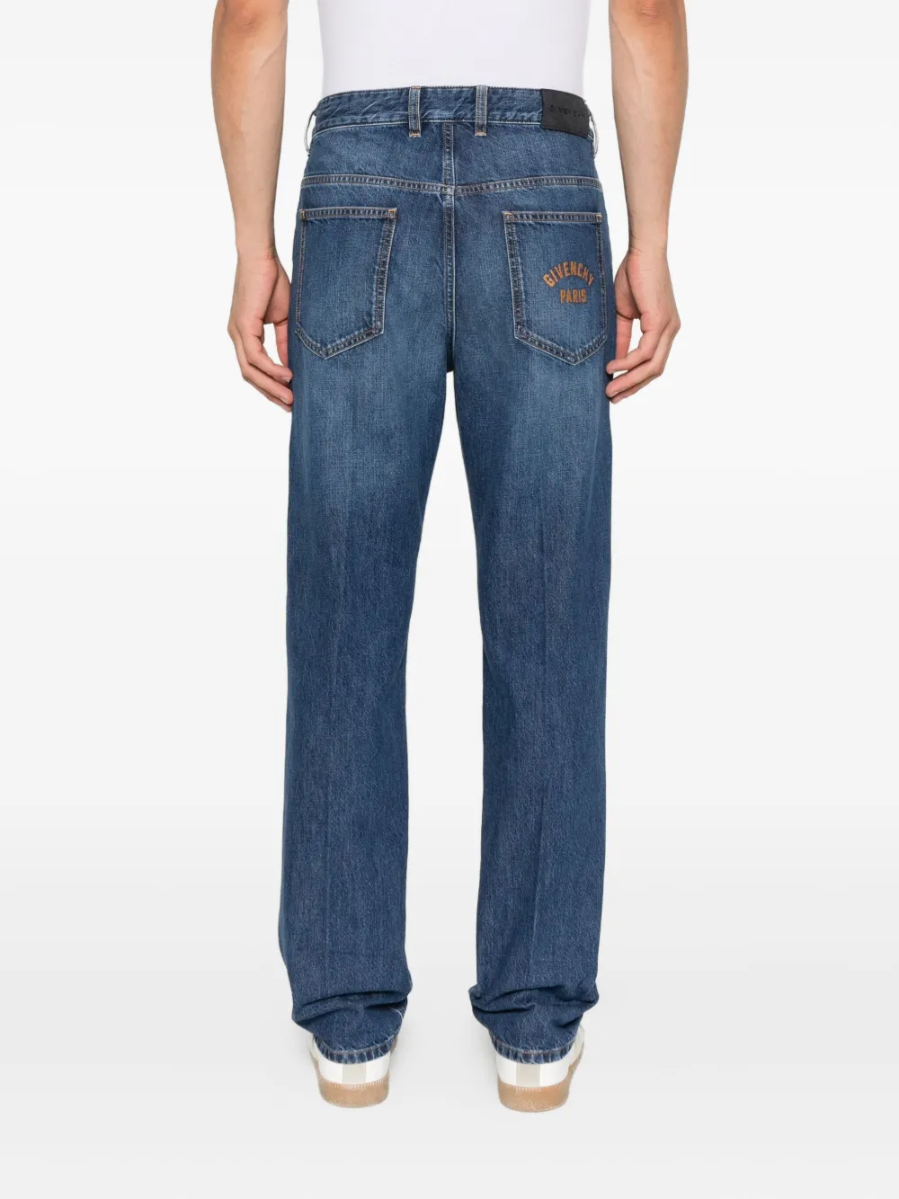 Givenchy Jeans met geborduurd logo Blauw