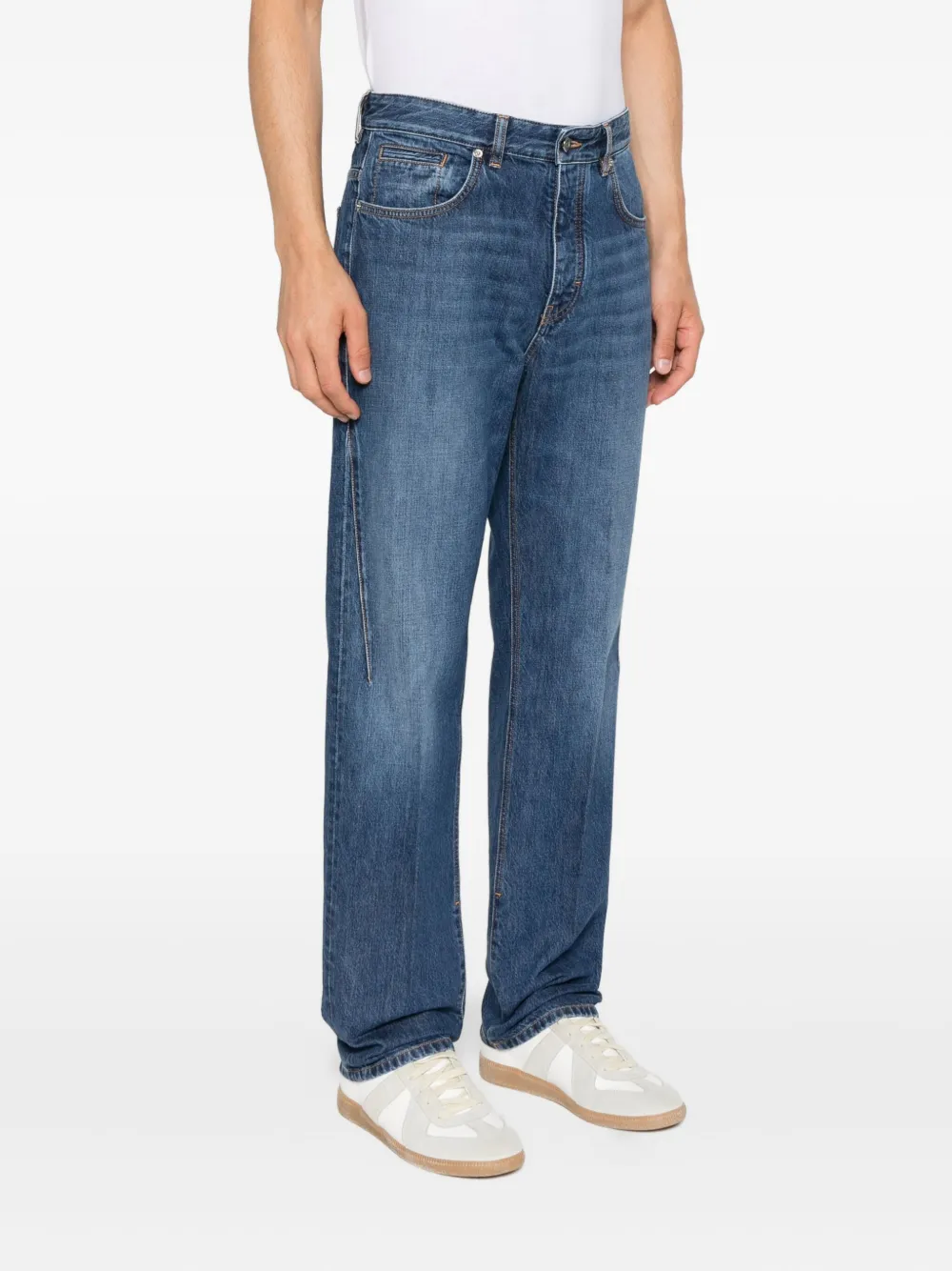Givenchy Jeans met geborduurd logo Blauw