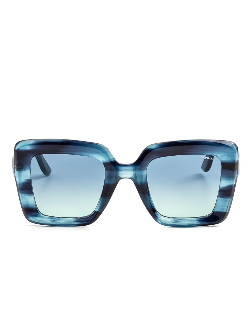 Lapima Teresa striped square sunglasses | Blue | Image 1