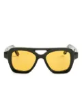 Lapima Samuel geometric-frame sunglasses - Green
