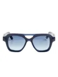 Lapima Samuel geometric-frame sunglasses - Blue