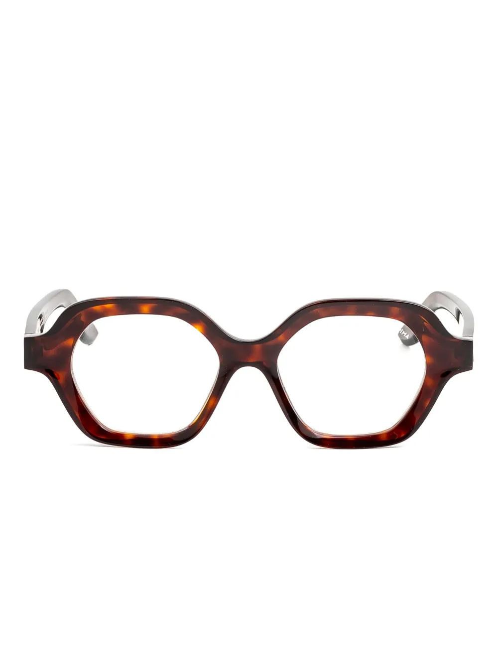 Lapima Alice geometric-frame glasses | Brown | Image 1