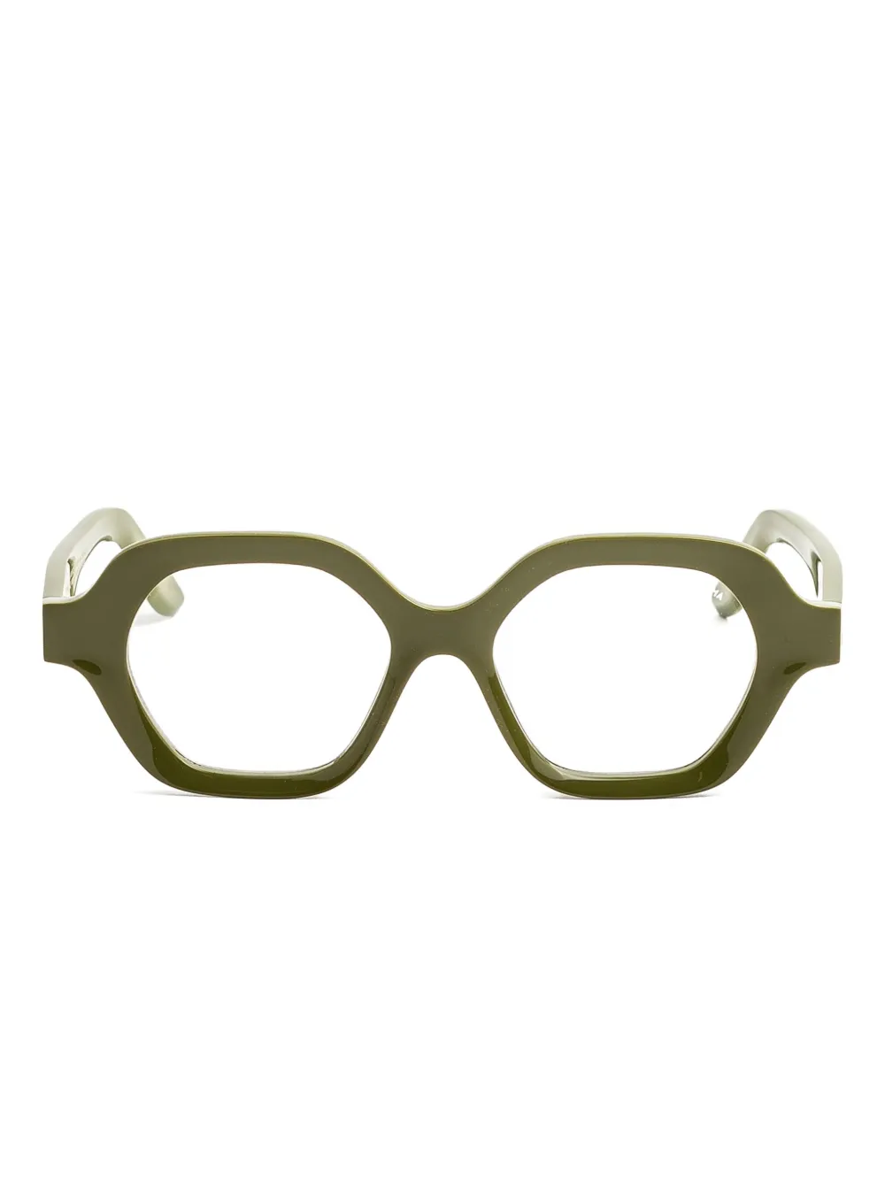 Lapima Alice geometric-frame glasses | Green | Image 1