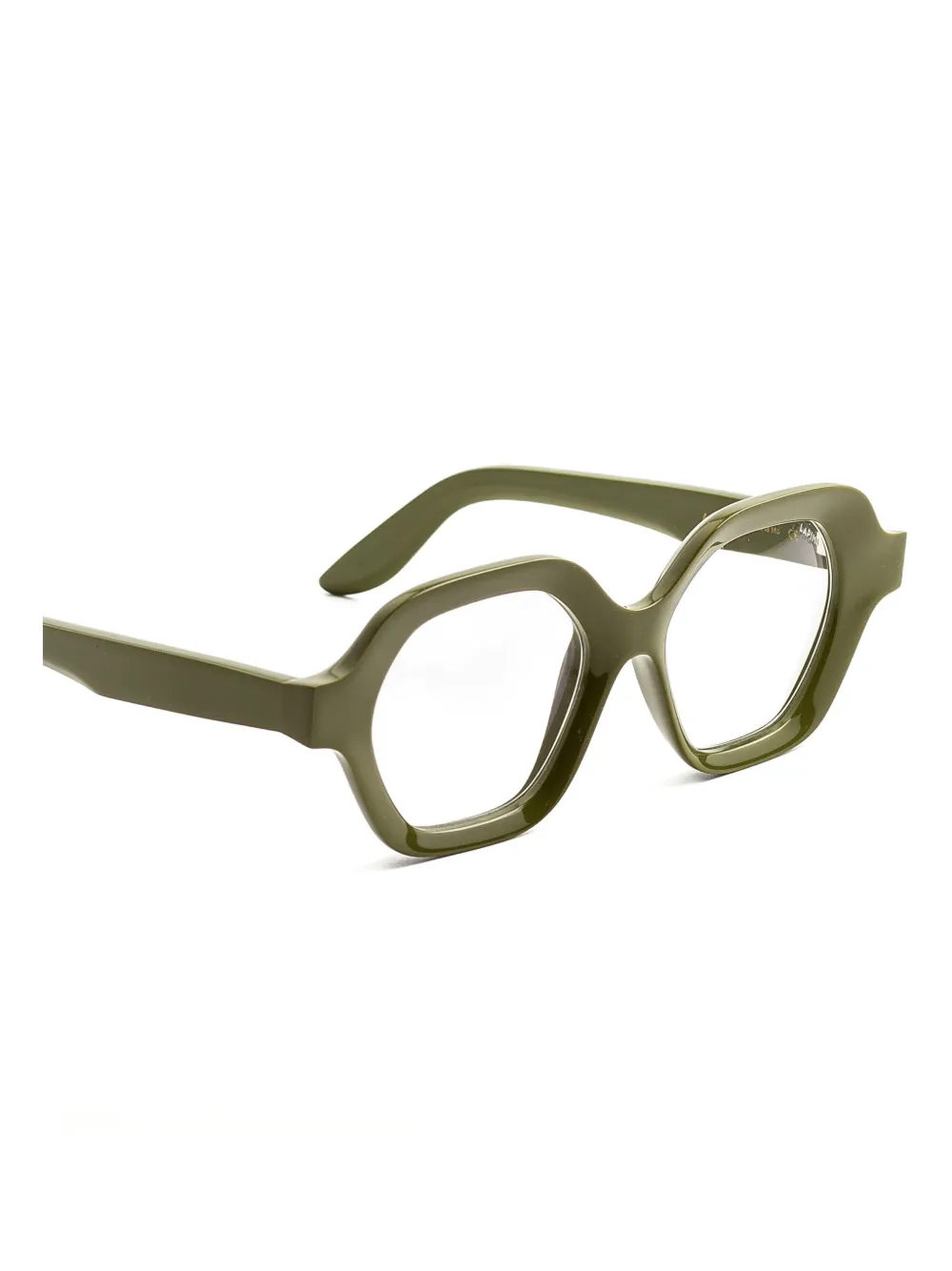 Lapima Alice Geometric-frame Glasses In Green