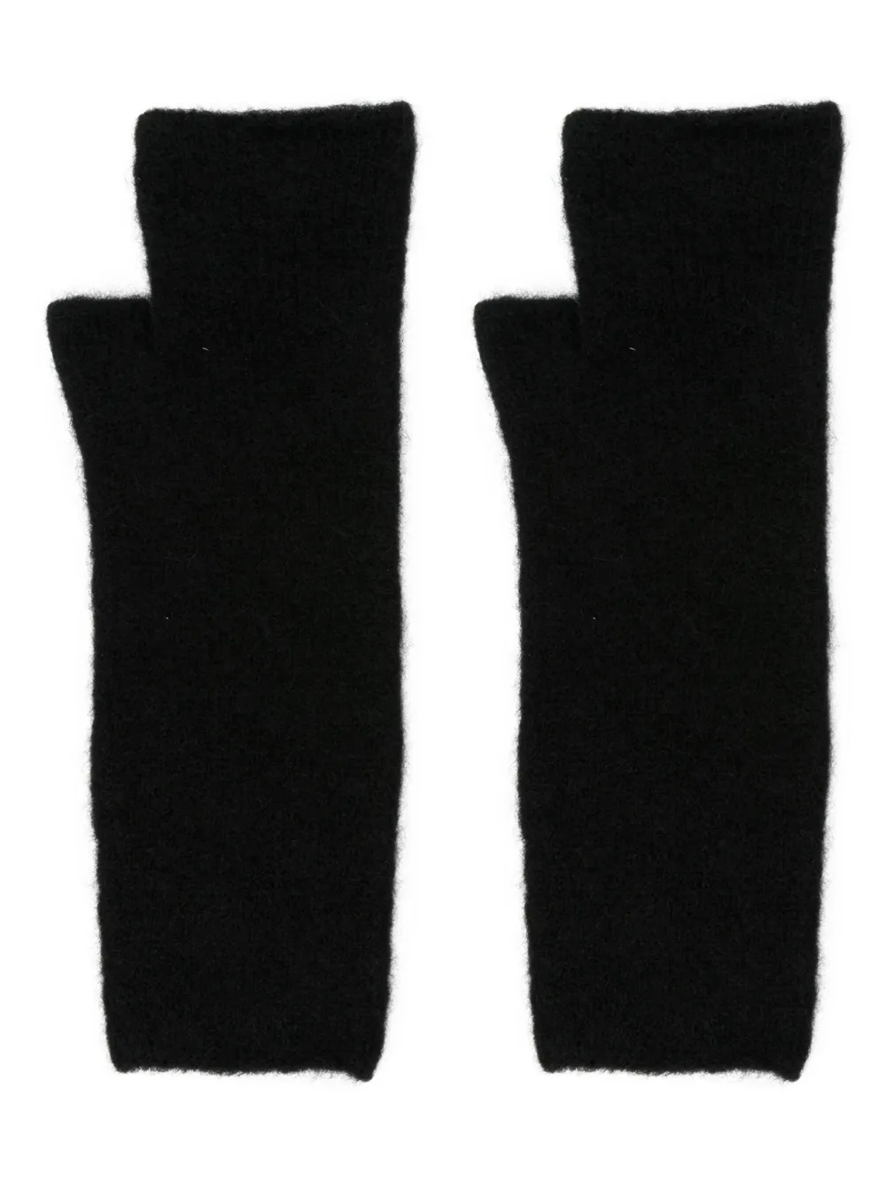 Isabel Benenato fingerless gloves - ブラック Isabel Benenato fingerless gloves - ブラック