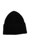 Isabel Benenato turn up-brim beanie - Black