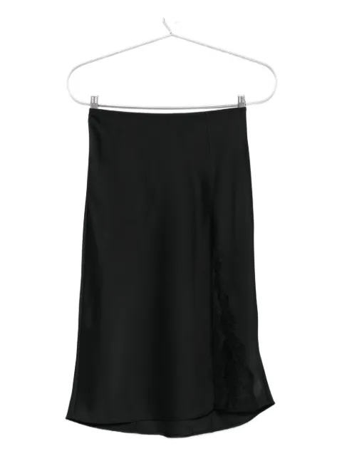 Calvin Klein lace-insert slip skirt