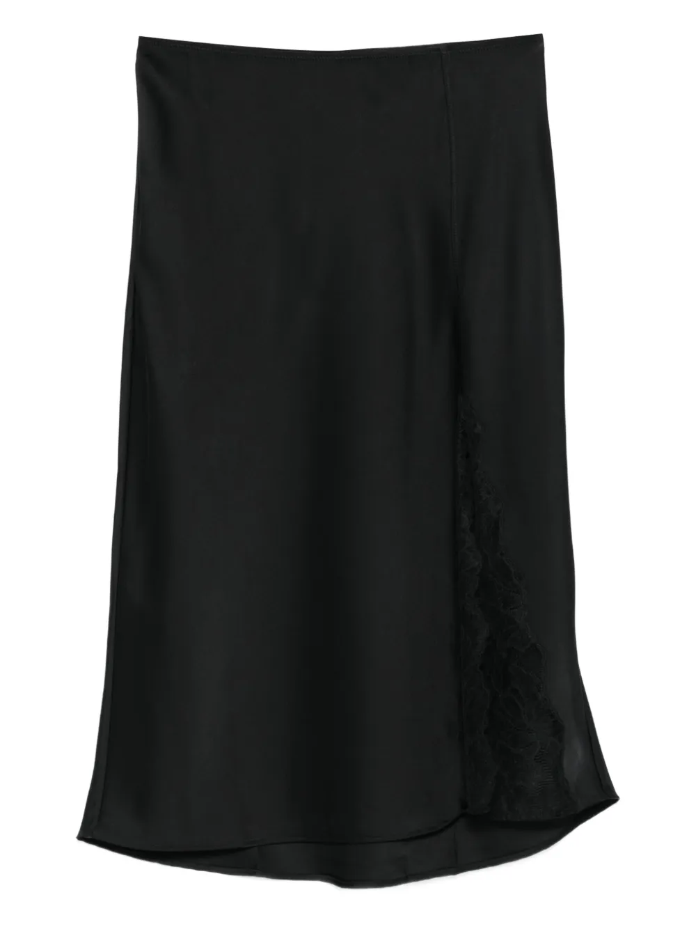 Calvin Klein lace-insert slip skirt - ブラック Calvin Klein lace-insert slip skirt - ブラック