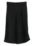 Calvin Klein lace-insert slip skirt - Black