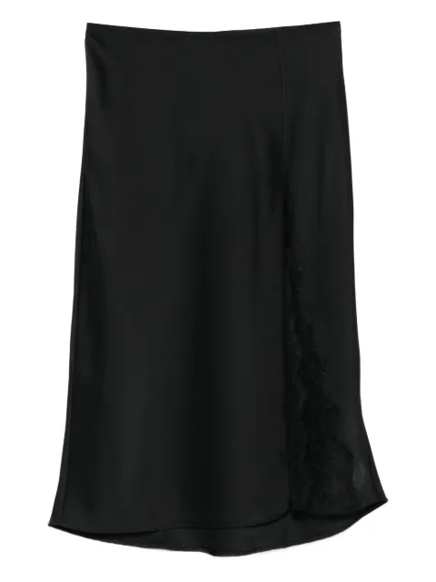 Calvin Klein lace-insert slip skirt