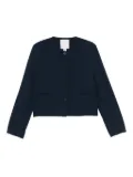 Calvin Klein button-front cropped jacket - Blue