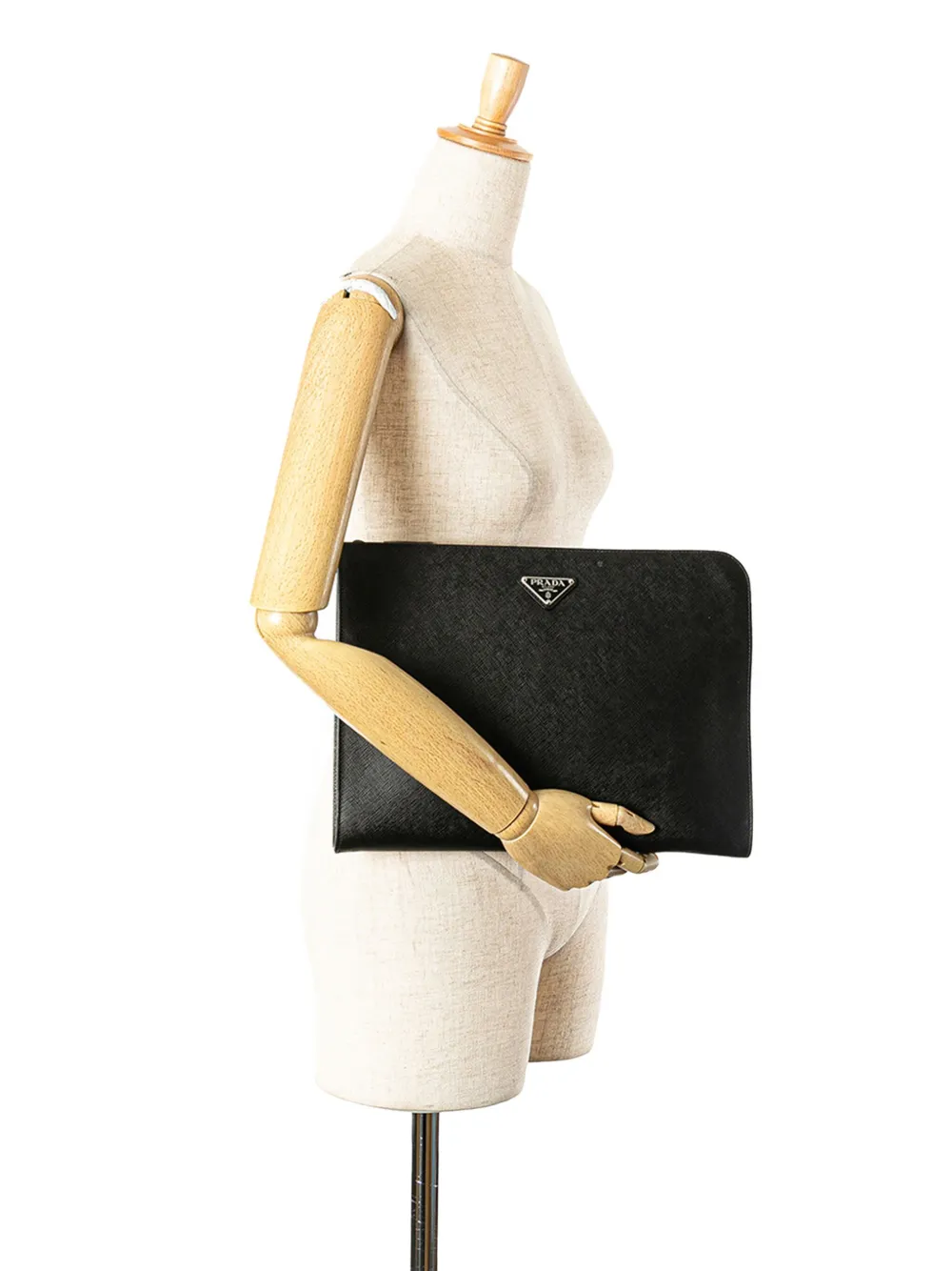 Prada Pre-Owned 2013-2025 Saffiano Briefcase clutch bag | Pre-Owned | Image 2