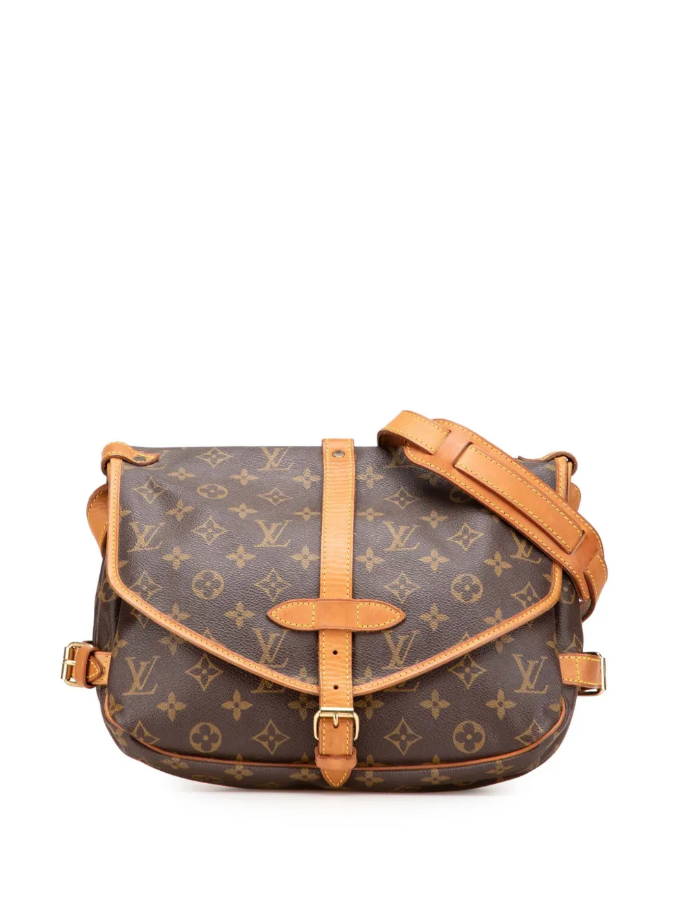 Louis Vuitton Pre-Owned 1994 モノグラム ソミュール 30 ショルダーバッグ - ブラウン Louis Vuitton Pre-Owned 1994 モノグラム ソミュール 30 ショルダーバッグ - ブラウン