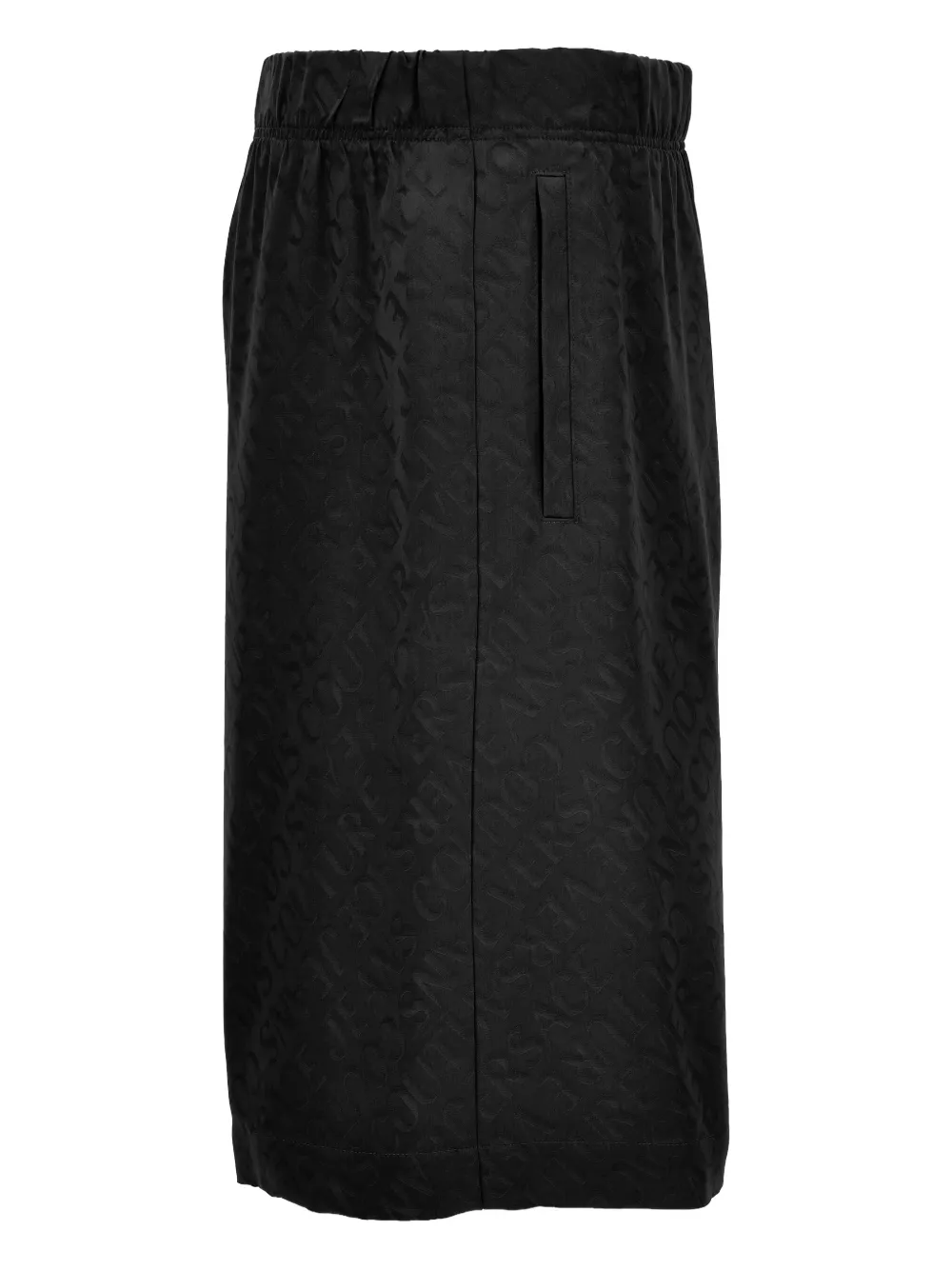 Versace Jeans Couture Versace Allover shorts met logoprint en elastische taille Zwart