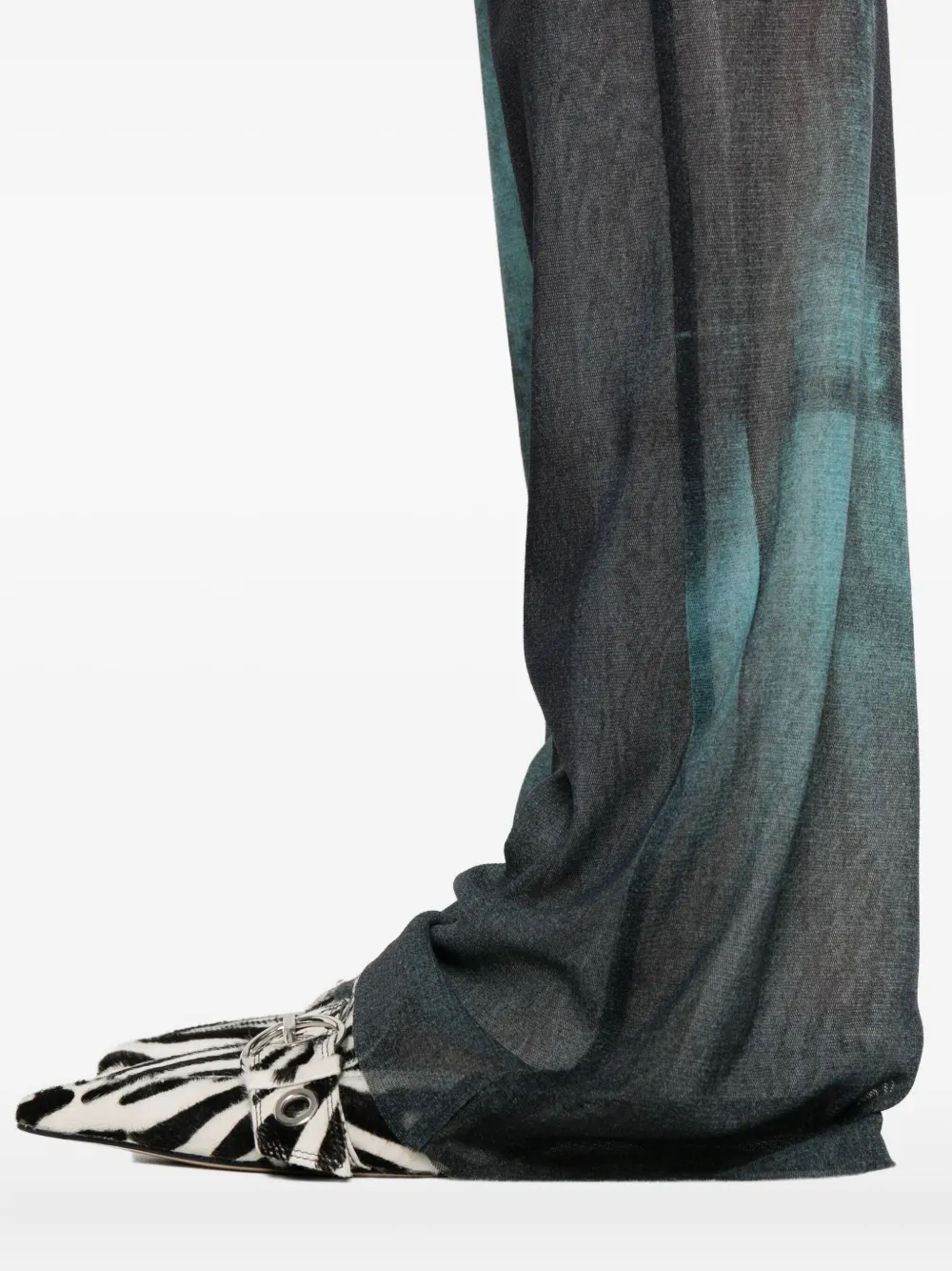 Jean Paul Gaultier Trainingsbroek met abstracte print Blauw